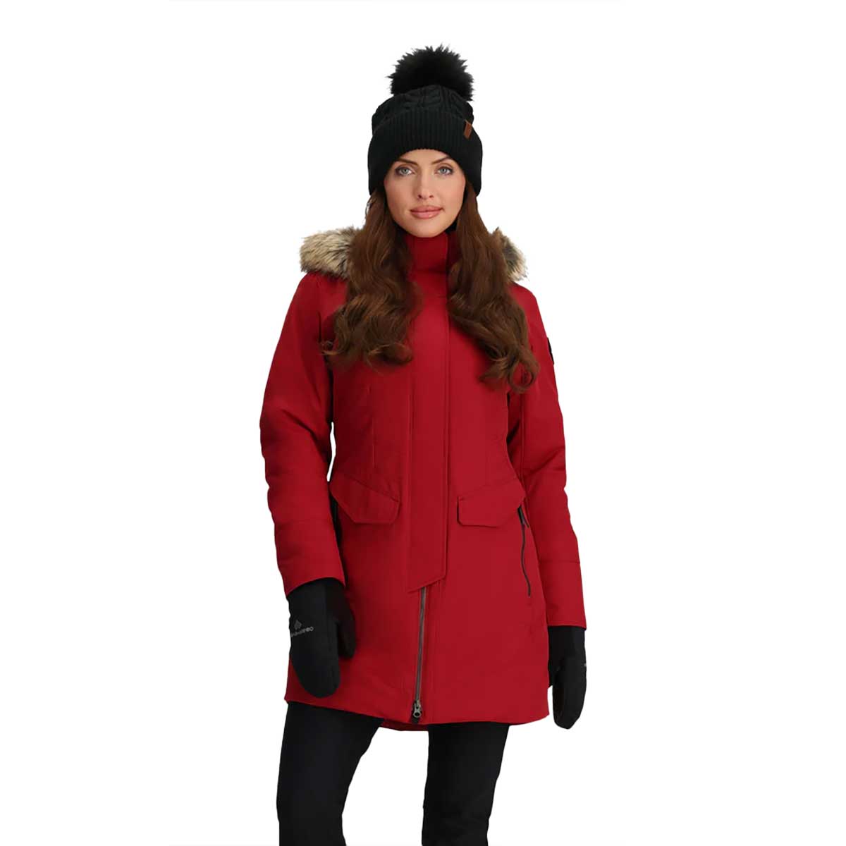 Obermeyer Sojourner Down Jacket Women's in Rustic Red